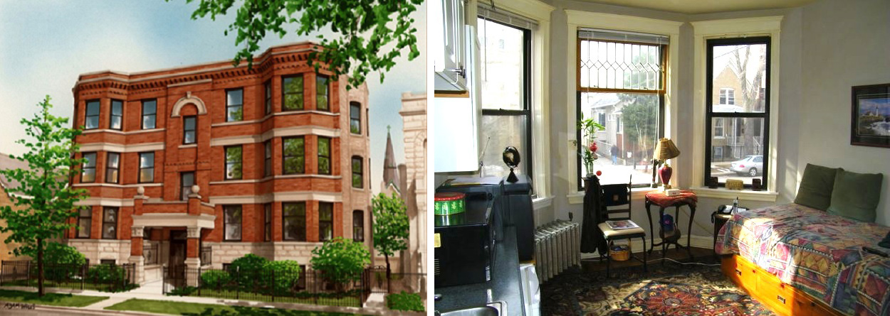 Rendering of the remodelled development at 2611 N Sawyer