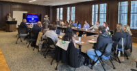 EV Readiness Program fifth cohort communities play an icebreaker game during the kickoff meeting